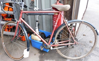 Lot 1151 - A Paleno racing bike, in burgundy trim, and an...
