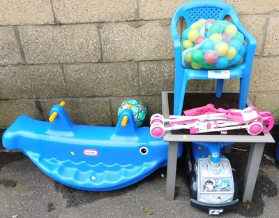 Lot 1159 - A group of children's outdoor toys, to include...