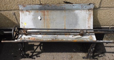 Lot 1151 - A wrought metal spit roaster, with implements.