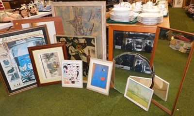 Lot 2216 - Various pictures, prints, wall mirrors, etc.,...