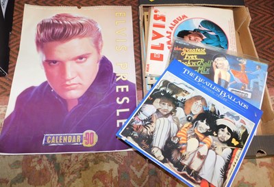 Lot 2225 - An Elvis Presley 1990 calendar, together with...