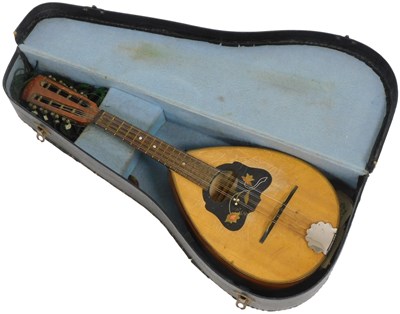 Lot 220 - An Italian mandolin, with a rosewood fret...