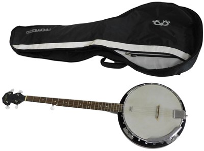 Lot 226 - A Remo Countryman banjo, with a rosewood fret...