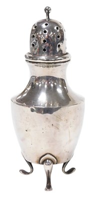 Lot 260 - A George V silver sugar sifter, raised on...