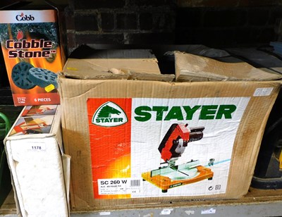 Lot 1178 - A Stayer 230V electric mitre saw, boxed,...