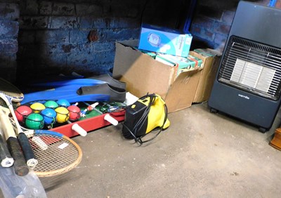 Lot 1188 - A tabletop foosball game, together with...