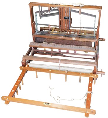 Lot 375 - A Hawkhurst Parish loom, 101cm wide, together...