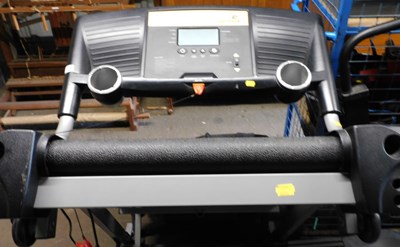 Lot 1195 - A Roger Black folding treadmill, with incline.