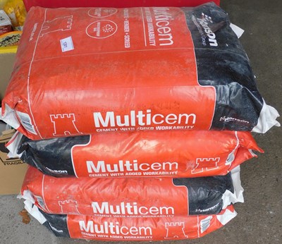 Lot 1201 - Four bags of Multicem cement.