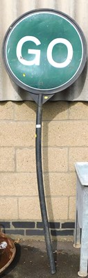 Lot 368 - A two sided Stop/Go sign.