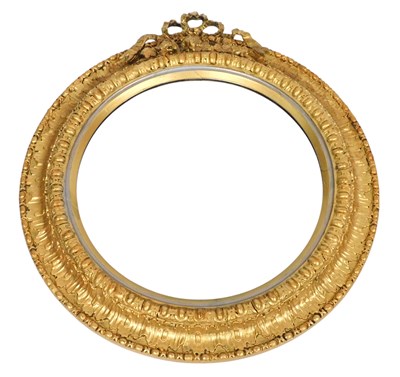 Lot 279 - A Victorian gilt gesso circular wall...