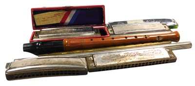Lot 281 - A Hohner Super Chromonica, boxed, further...