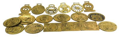 Lot 285 - Assorted brass agricultural show tractor...