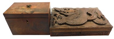 Lot 289 - A George III mahogany tea caddy, of...
