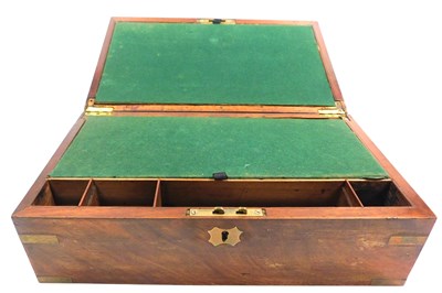 Lot 295 - A Victorian mahogany writing box, with...
