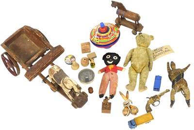 Lot 299 - Vintage games and toys, including a carved...