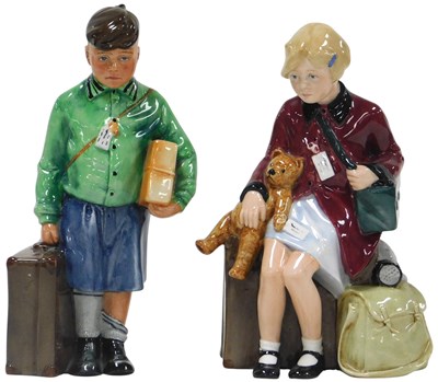 Lot 334 - Two Royal Doulton figures, modelled as The Boy...