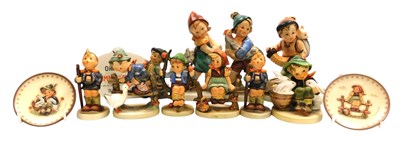 Lot 407 - A group of Hummel figures, including Appletree...