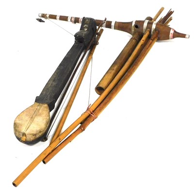 Lot 414 - Two ethographic musical instruments,...
