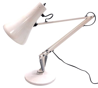 Lot 417 - A white Anglepoise type desk lamp.