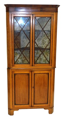 Lot 462 - An early 19thC Georgian oak and mahogany...