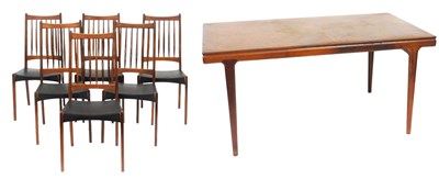 Lot 495 - A mid century Danish teak dining table, by...