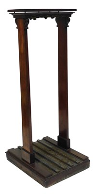 Lot 499 - A Victorian mahogany dining room leaf stand,...
