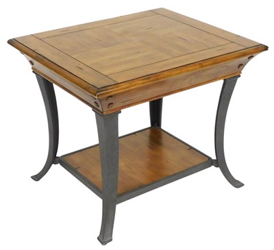 Lot 505 - A late 20thC Chinese light oak coffee...