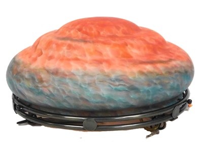 Lot 530 - A 20thC Italian plafonnier with a mottled blue...