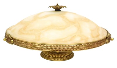 Lot 532 - A late 20thC Italian gilt brass and marbled...