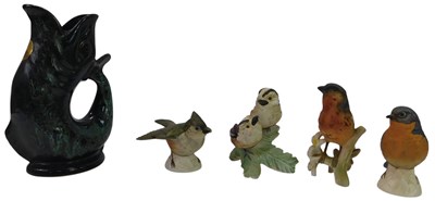 Lot 125 - A Fosters studio pottery green glaze fish...
