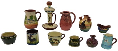Lot 155 - A group of Torquay ware, to include a chamber...