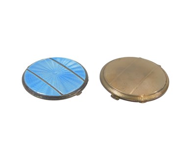Lot 305 - An Edward VIII silver and guilloche enamel...