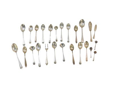 Lot 306 - A collection of small silver cutlery,...