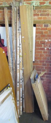 Lot 1012 - Five plinths to fit base cabinet, four boxed,...