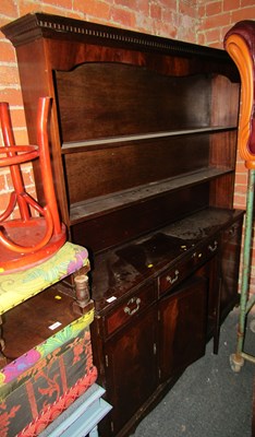 Lot 1019 - A mahogany and line inlaid dresser.
