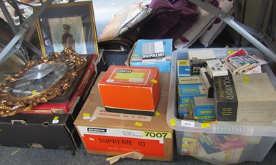 Lot 2055 - Camera equipment, including Polaroid flash gun...