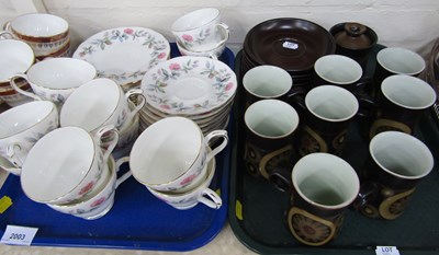 Lot 2003 - A Duchess part tea service decorated in the...