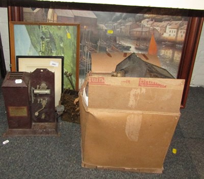 Lot 2007 - A film projector, a manual wind film projector,...