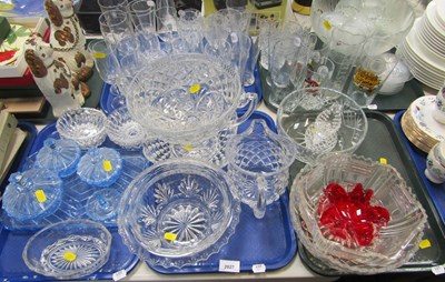 Lot 2027 - Glassware, to include punch bowl set with...