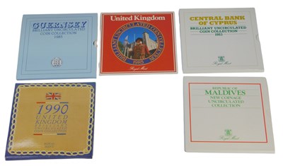 Lot 246 - Five Royal Mint Brilliant Uncirculated Coin...