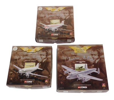 Lot 194 - Corgi The Aviation Archive Frontier Airliners,...