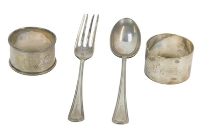 Lot 292 - A group of small silver, comprising a George...