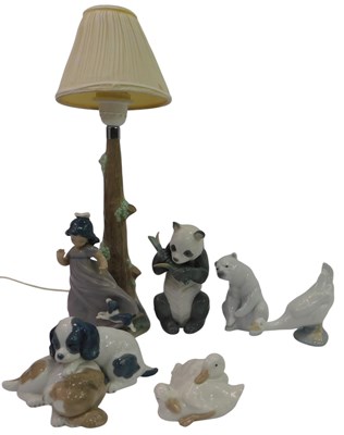 Lot 177 - A group of Nao porcelain, comprising a table...
