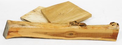 Lot 1215 - Three pieces of sawn timber.