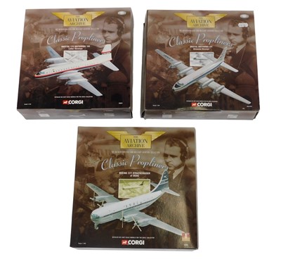 Lot 203 - Corgi The Aviation Archive Classic Propliners,...