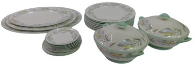 Lot 335 - A Shelley porcelain Caprice pattern part tea...