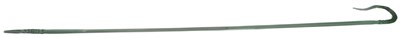 Lot 337 - A Nailsea type green glass walking cane, with...