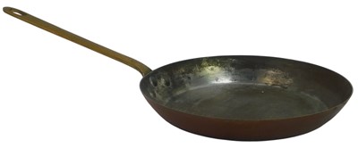 Lot 381 - A French La Mere Poulard copper frying or...