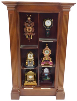Lot 350 - Six Franklin Mint miniature clocks from the...